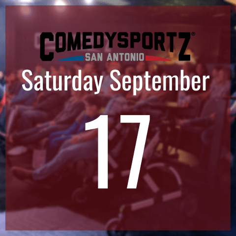 7:30 PM Saturday September 17th - ComedySportz Main Event